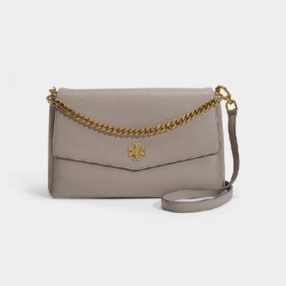 Tory Burch Kira Leather & Suede Mixed Crossbody Bag